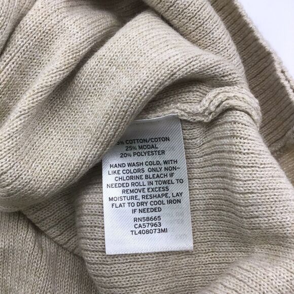 Leith Women’s Plus Size 3X Beige V-Neck Wrap Sweater Ribbed Stretch Modal NWOT - Picture 5 of 11